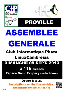 AFFICHE AG 2013